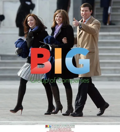 Bush daughters at Obama inauguration