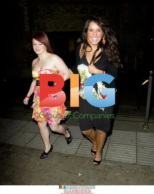 Laura White leaves Brit Awards Nominations Night 2009