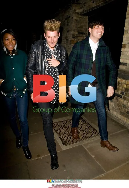 Remi Nicole, Henry Holland and Nick Grimshaw at Brit Awards Nominations 2009