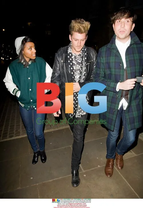 Remi Nicole, Henry Holland and Nick Grimshaw at Brit Awards Nominations 2009