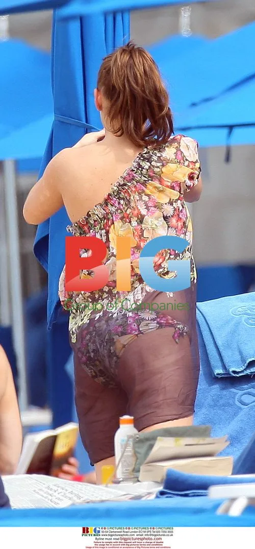 Coleen Rooney on Caribbean Beach