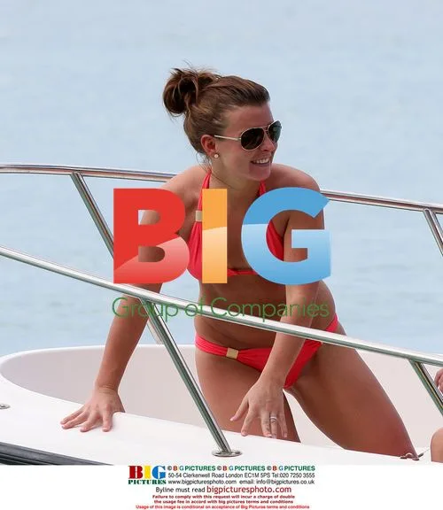 Coleen Rooney on Beach Holiday