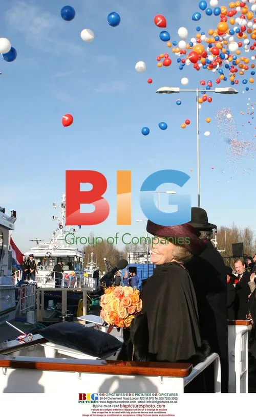 Dutch Queen Beatrix at Ship Naming Ceremony
