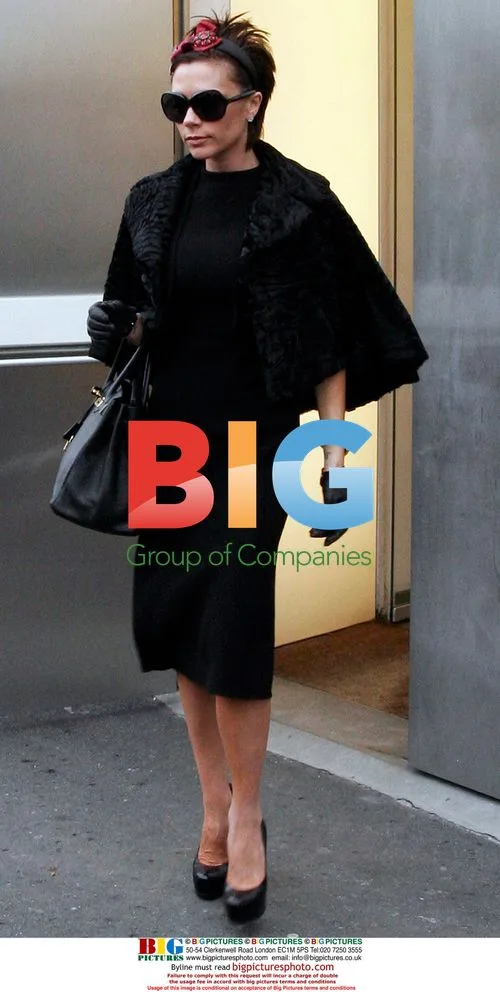 Victoria Beckham seen leaving Milan showroom