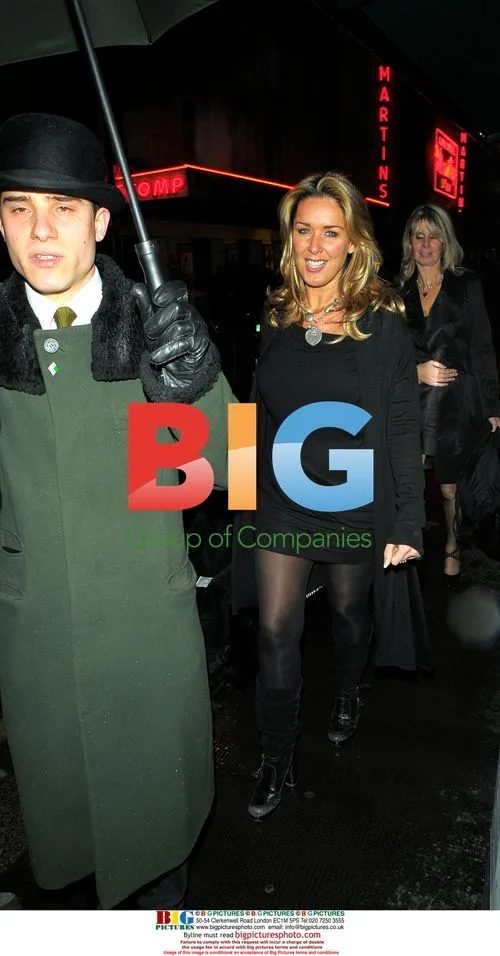 Claire Sweeney Leaving the Ivy Restaurant