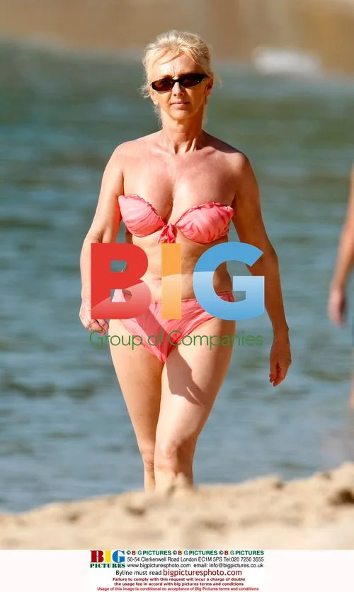 Debbie McGee Enjoys Caribbean Beach Holiday