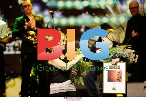 ABBA Members Fltskog and Lyngstad at Rockbjrnen Gala