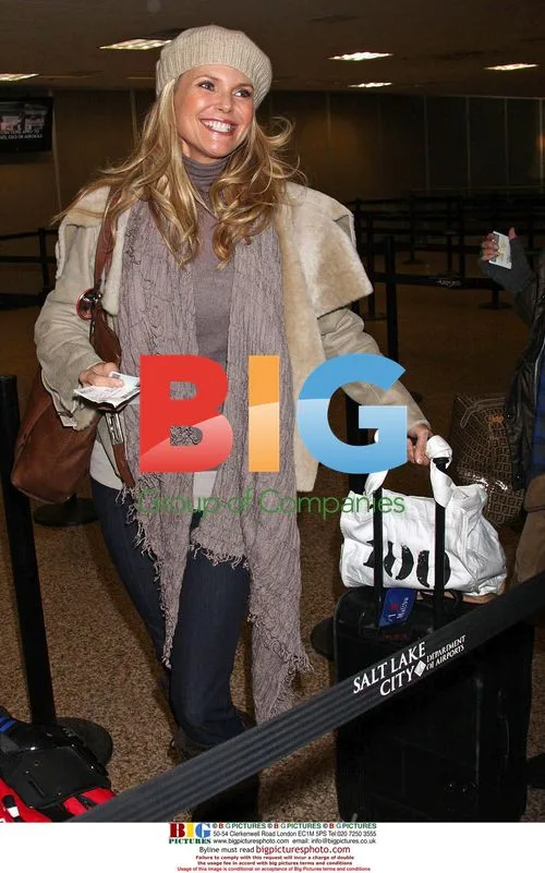 Christie Brinkley at Salt Lake City Airport