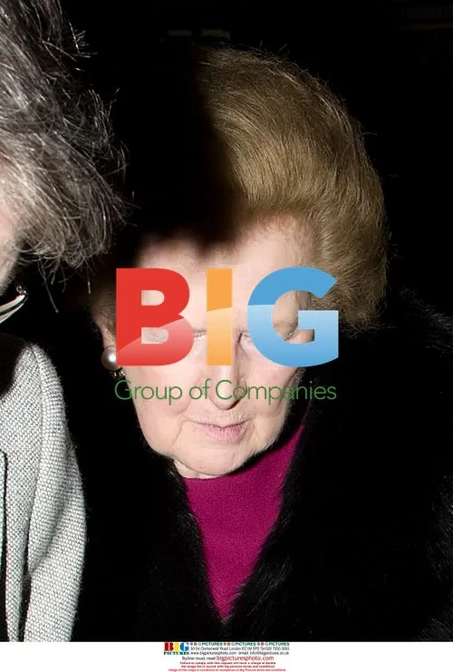 Frail Baroness Thatcher leaves restaurant