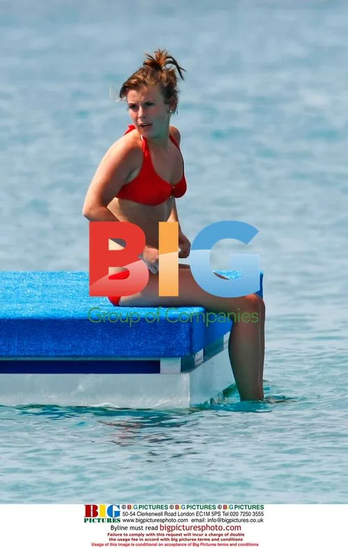 Coleen Rooney on Caribbean Beach