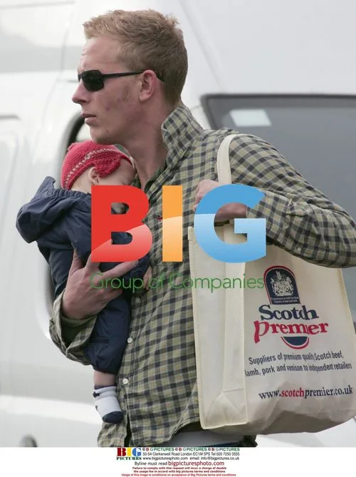 Laurence Fox out shopping with son in Midhurst