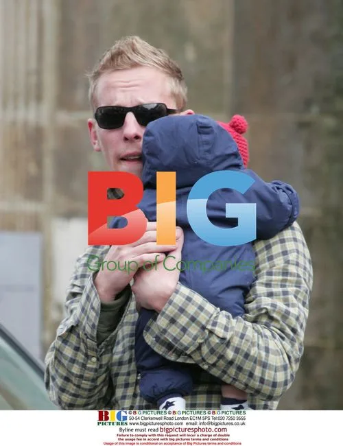 Laurence Fox with baby son Winston in Midhurst