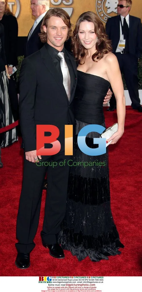 Jesse Spencer and Louise Griffiths at SAG Awards
