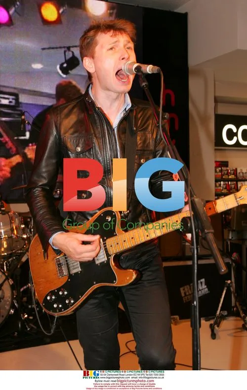 Franz Ferdinand free lunch show at HMV Oxford St