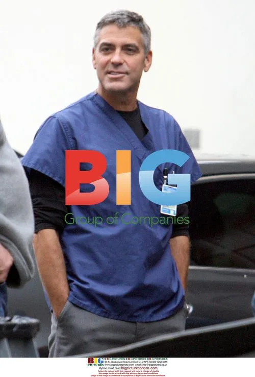 George Clooney on E.R. set
