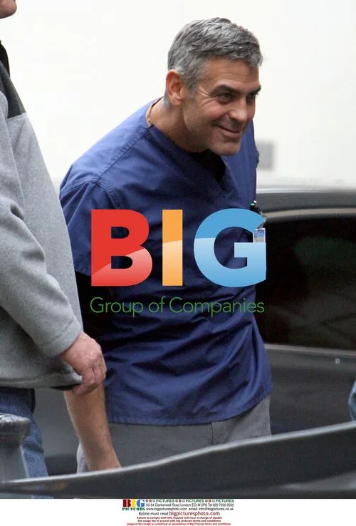 George Clooney on E.R. set