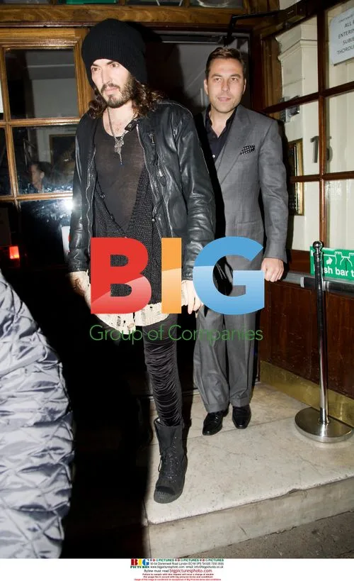 Russell Brand and David Walliams Party in London