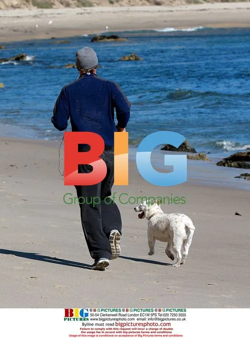 Matthew McConaughey jogs with dog in Malibu