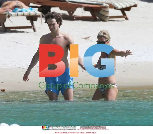 Denise Van Outen and Lee Mead on Caribbean Vacation