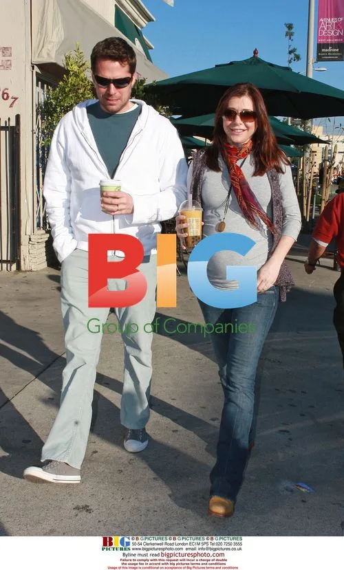 Alyson Hannigan and Alexis Denisof at Urth Caffe