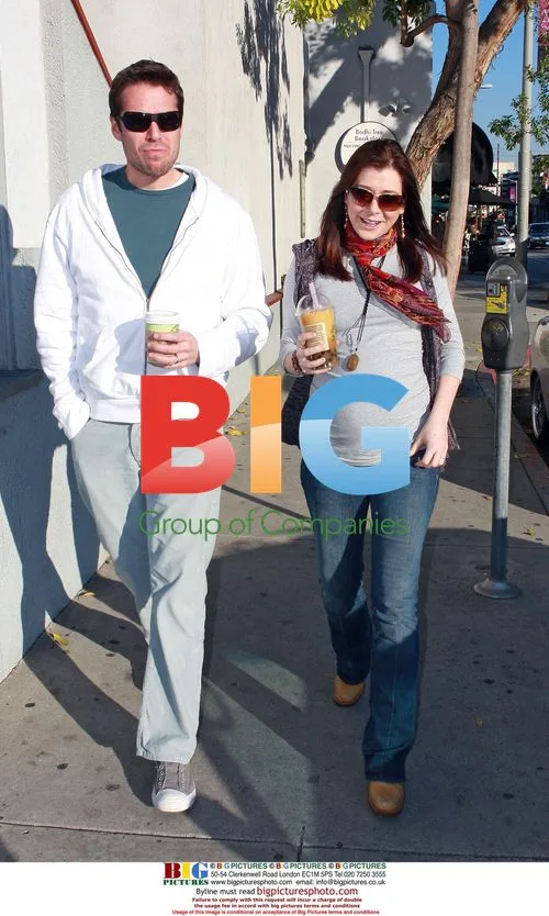 Alyson Hannigan and Alexis Denisof at Urth Caffe
