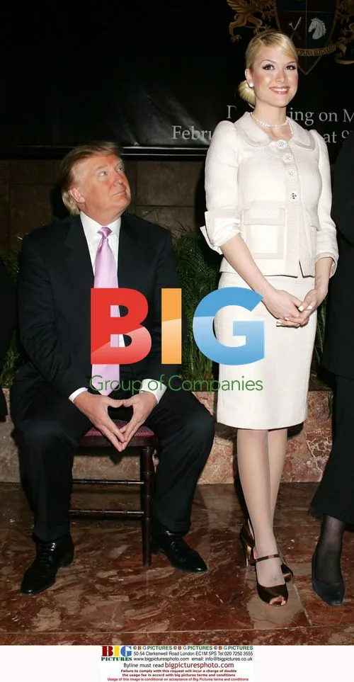Trump and Tara Conner at 'Girls of Hedsor Hall' press event