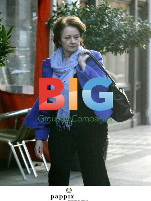 Anne Diamond sporting triple chin in London