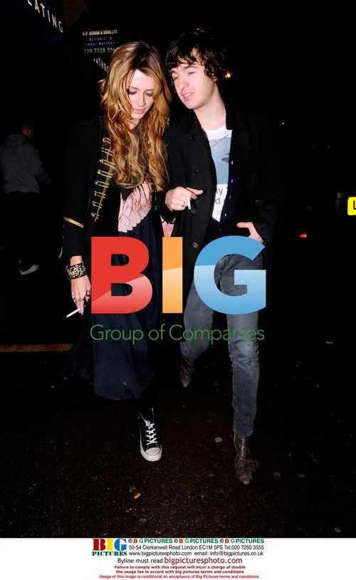 Mischa Barton and Luke Pritchard Out in London