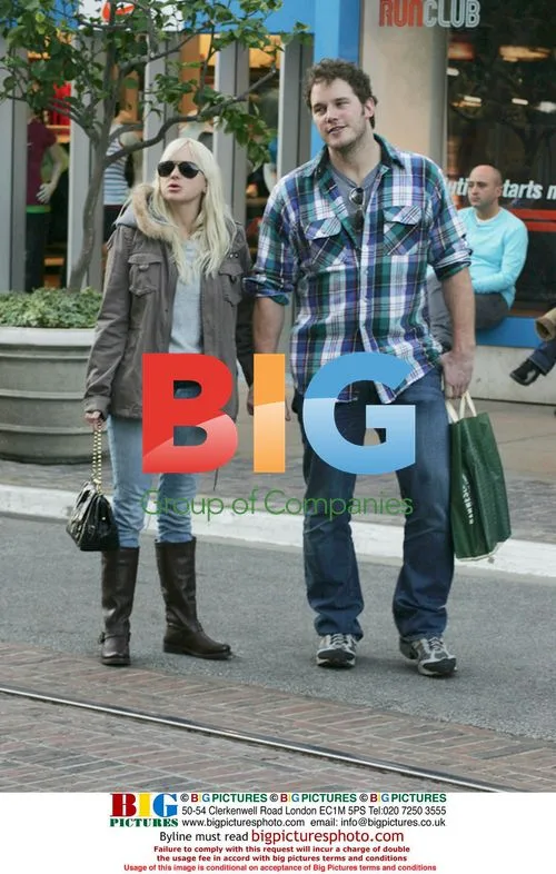 Anna Faris out with boyfriend at the Grove