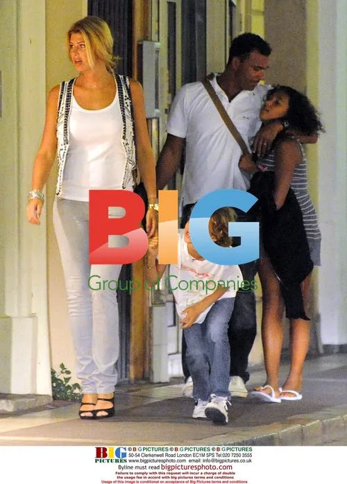 Ruud Gullit and family in Saint Tropez