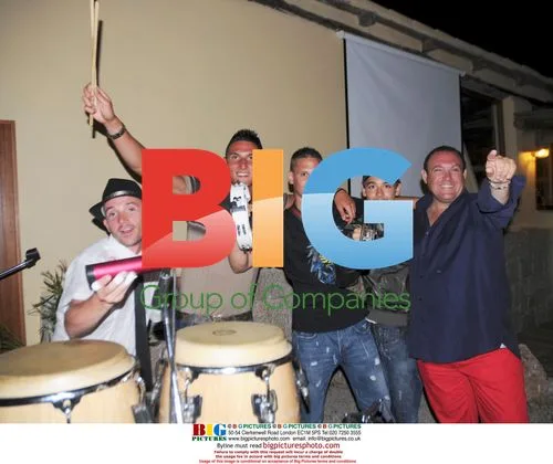 Federico Macheda plays drums in Sardinia