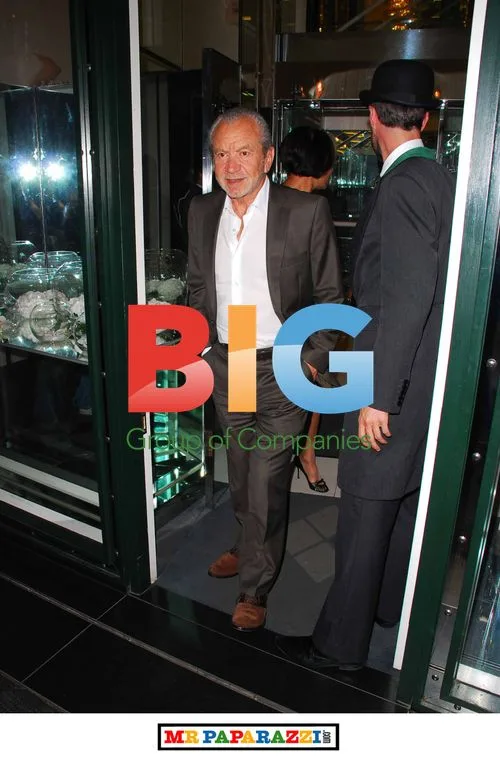 Sir Alan Sugar out in London