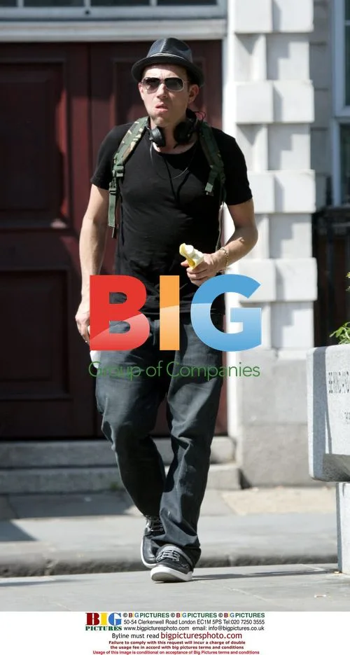Damon Albarn Eating Banana in Notting Hill