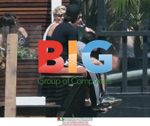 Charlize Theron and Stuart Townsend at Malibu Beach