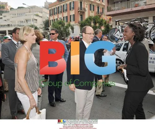 Charlene Wittstock and Royals at Tour de France