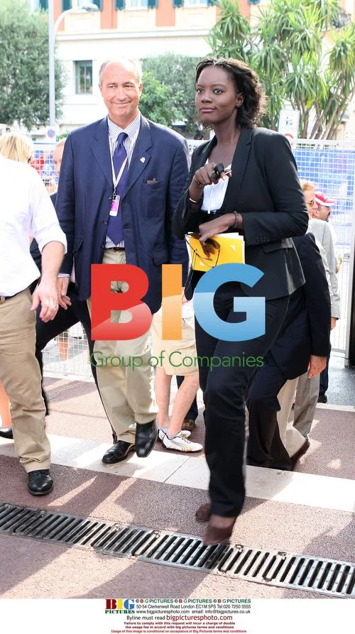 Rama Yade at Tour de France start in Monaco