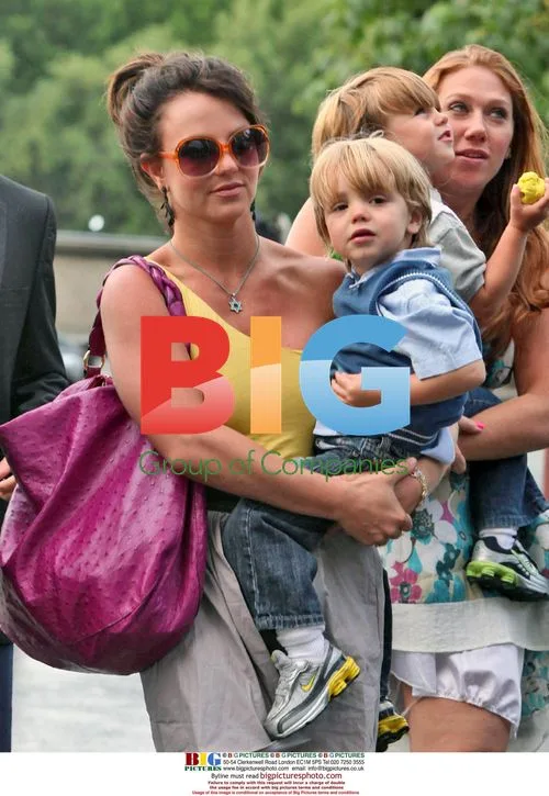 Britney Spears visits Eiffel Tower with sons