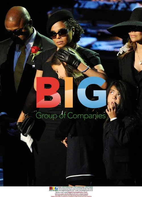 Janet Jackson and Prince Michael at Michael Jackson memorial