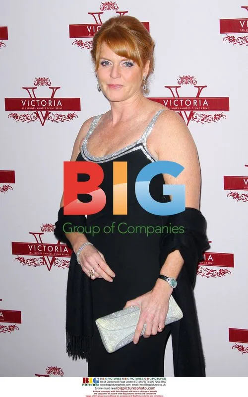 Sarah Ferguson and French Culture Minister at 'The Young Victoria' premiere