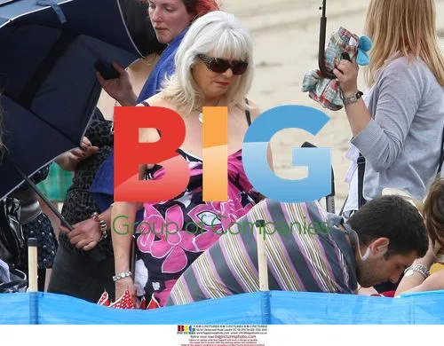 Gavin and Stacey filming on the beach