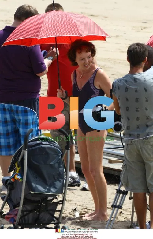 Gavin and Stacey cast filming on the beach