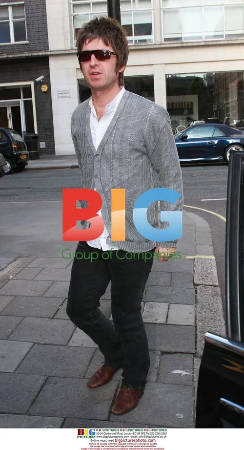 Noel Gallagher arrives at Radio One studios