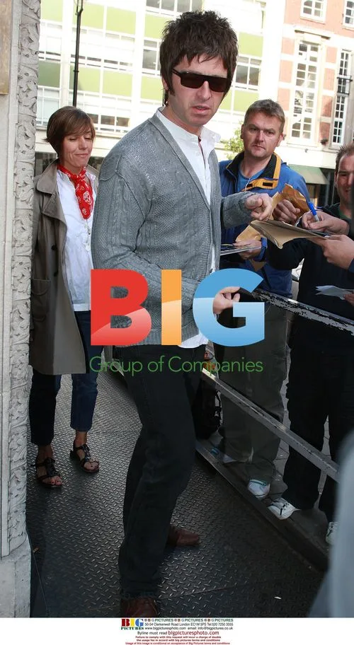 Noel Gallagher arrives at Radio One studios
