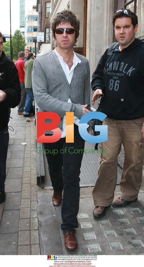 Noel Gallagher arrives at Radio One studios