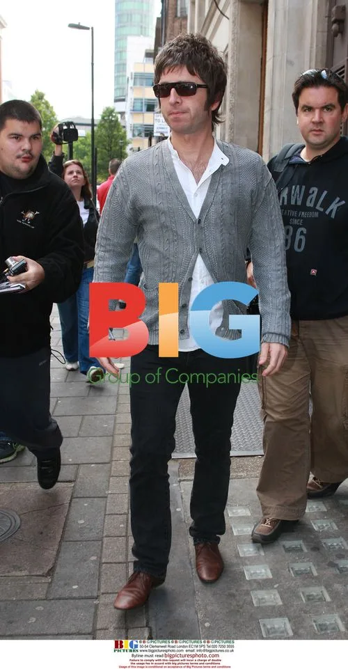 Oasis' Noel Gallagher arrives at BBC Radio One