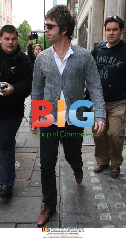 Noel Gallagher arrives at Radio One studios