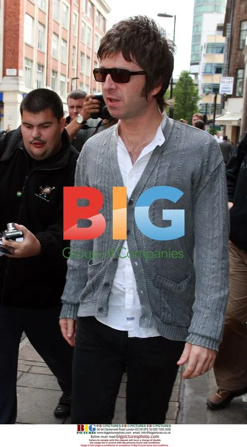 Oasis' Noel Gallagher Arrives at Radio One Studios