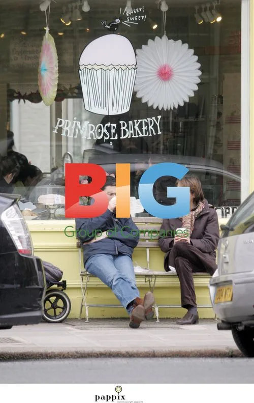 UK Foreign Secretary David Miliband and wife at bakery