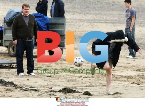 Matthew Horne and James Corden on set of Gavin And Stacey