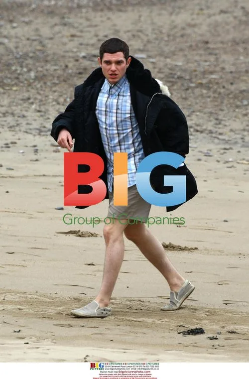 Matthew Horne and James Corden filming Gavin And Stacey